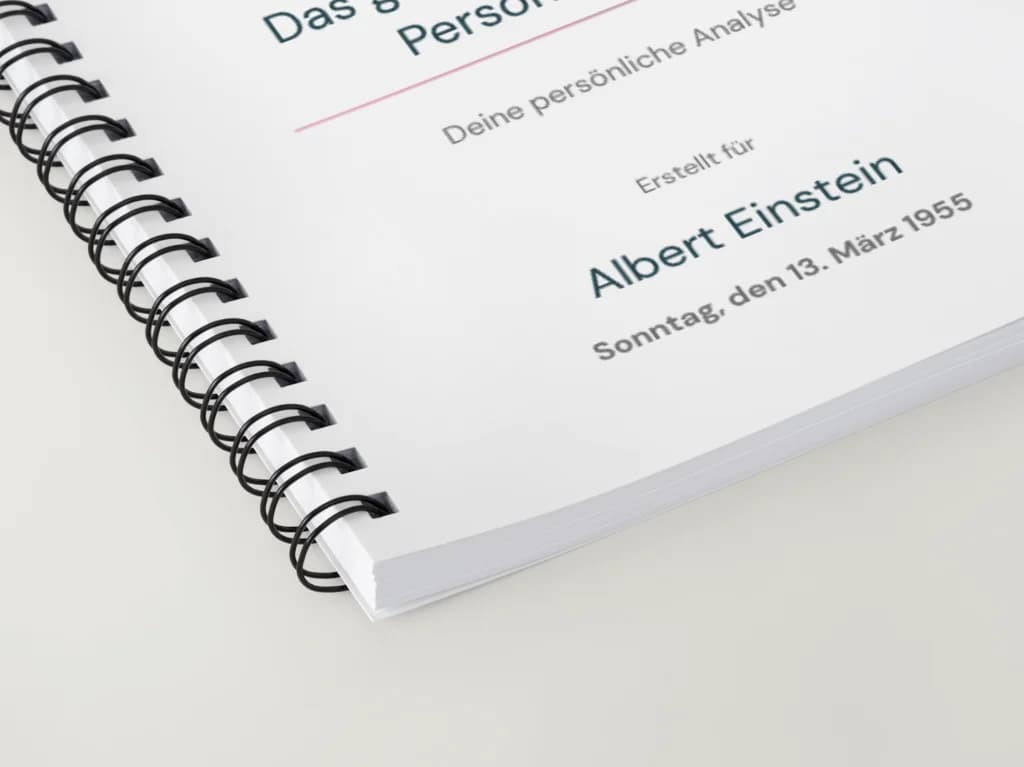 Das Große Buch deiner Persönlichkeit - Handgebundenes PersonalCode Buch mit 8 Analysen auf ca. 80 Seiten